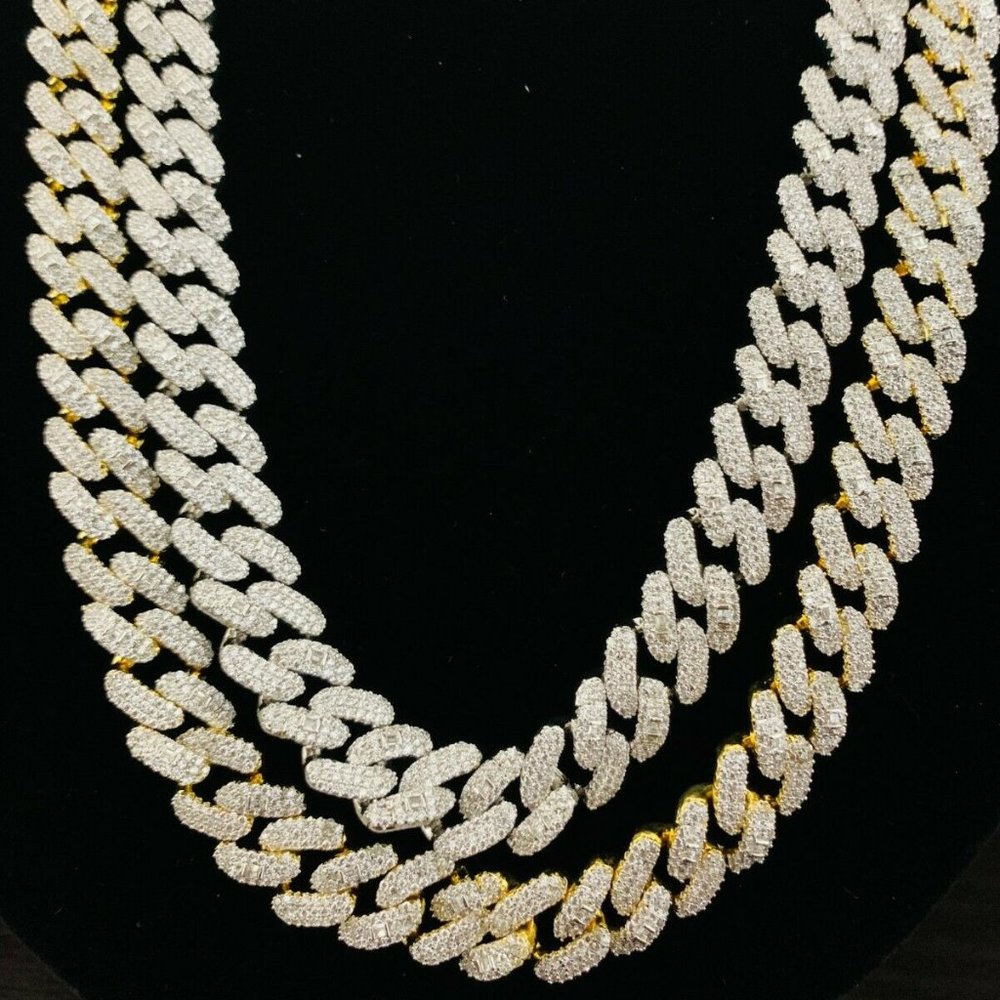 14k Gold Finish 12mm Miami Cuban 18"-20" Chain